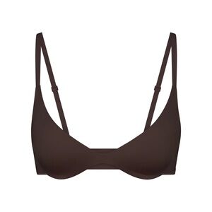 NWT SKIMS Wireless Form Super Push Up Bra in Espresso